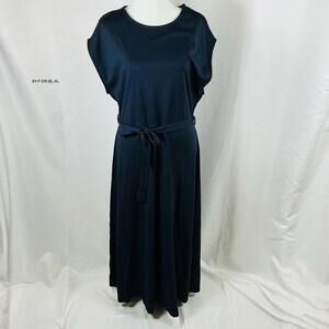 8 By YOOX Women's Blue Sleeveless Long Dress Size XL Slip On